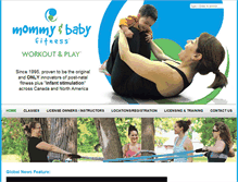 Tablet Screenshot of mommyandbabyfitness.com